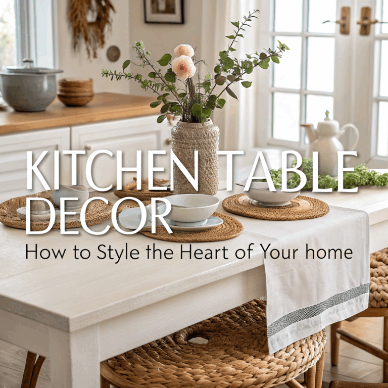 Kitchen Table Decor: How to Style the Heart of Your Home